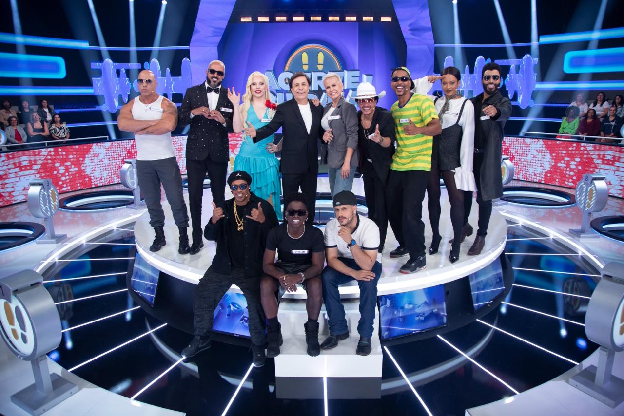 Vin Diesel Brasileiro com o elenco do programa Acerte ou Caia